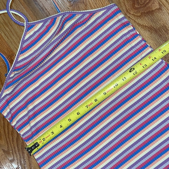 NEW Women's Stretchy Fitted Rewind Y-Neck Bodycon X back open Mini pink Dress L - Picture 6 of 17